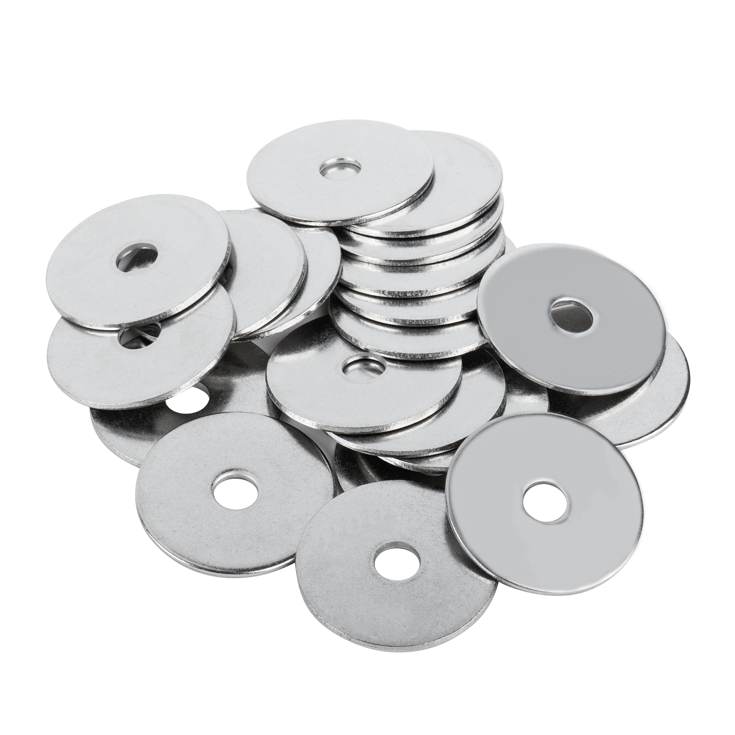 SELIKOUR 30 Pieces M6x30x1.5mm Flat Washers, Fender Washers, Metal Washers for M6 Screws Bolts, 304 Stainless Steel